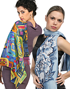 women silk scarves