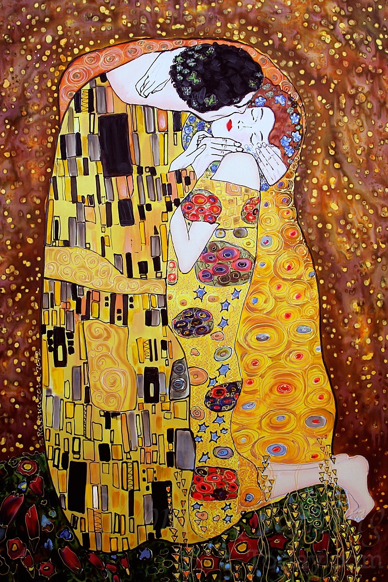 kiss painting klimt