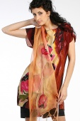 Silk Blouse Night Poppies 3 Silk Blouse Night Poppies 3