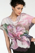 Silk Blouse Lovely Flower Silk Blouse Lovely Flower