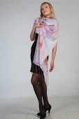 Silk Scarf Spring Motif Silk Scarf Spring Motif