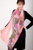 Silk Scarf Cherry Tree Stick Silk Scarf Cherry Tree Stick