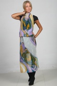 Silk Scarf Peacock Feathers Silk Scarf Peacock Feathers