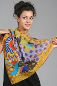 Silk Scarf Black Eyes Silk Scarf Black Eyes