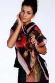 Silk Scarf Evening Poppies Silk Scarf Evening Poppies