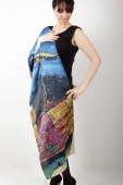 Silk Scarf Hundertwassers Meditation Silk Scarf Hundertwassers Meditation