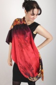 Silk Scarf Red Sea 2 Silk Scarf Red Sea 2