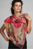 Silk Scarf The Dream of Poppies Silk Scarf The Dream of Poppies