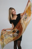 Silk Scarf The Kiss of Klimt 4 Silk Scarf The Kiss of Klimt 4