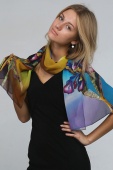 Silk Scarf The Morning of the Orchid Silk Scarf The Morning of the Orchid
