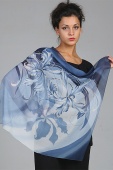 Silk Scarf The Winter Flowers 2 Silk Scarf The Winter Flowers 2