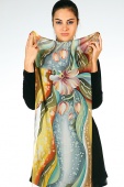 Silk Scarf Tulips River Silk Scarf Tulips River