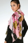 Silk Scarf Water Flowers Silk Scarf Water Flowers