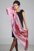 Silk Scarf The Cherry Tree of Winter Silk Scarf The Cherry Tree of Winter
