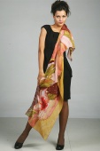 Silk Scarf The Heaven Flowers Silk Scarf The Heaven Flowers