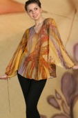Silk Tunic Maple Leaf Silk Tunic Maple Leaf