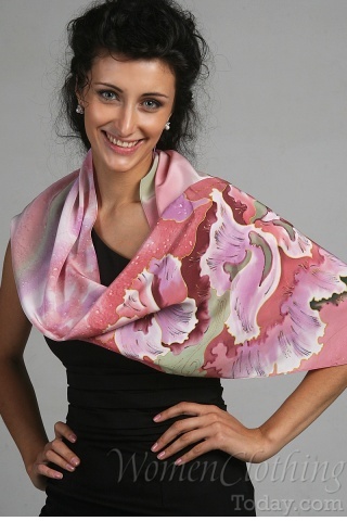 Silk Scarf The Dream of the Flowers