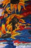 Silk Painting- Sunflowers Ocean