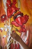 Silk Painting- Poppies Harmony