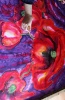 Silk Painting Poppies at Night