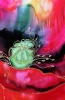 Silk Painting Poppies at Night