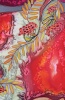 Silk Painting Scarlet Fall