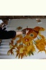 Silk Painting The Vase with 12 Sunflowers